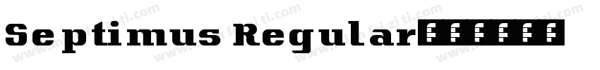 Septimus Regular字体转换